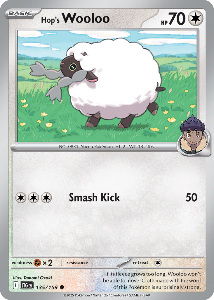 Hop's Wooloo (Reverse Holo) 135/159