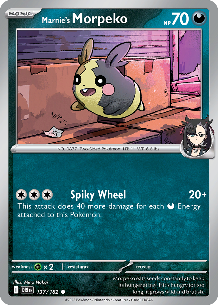 Marnie's Morpeko (Reverse Holo) 137/182