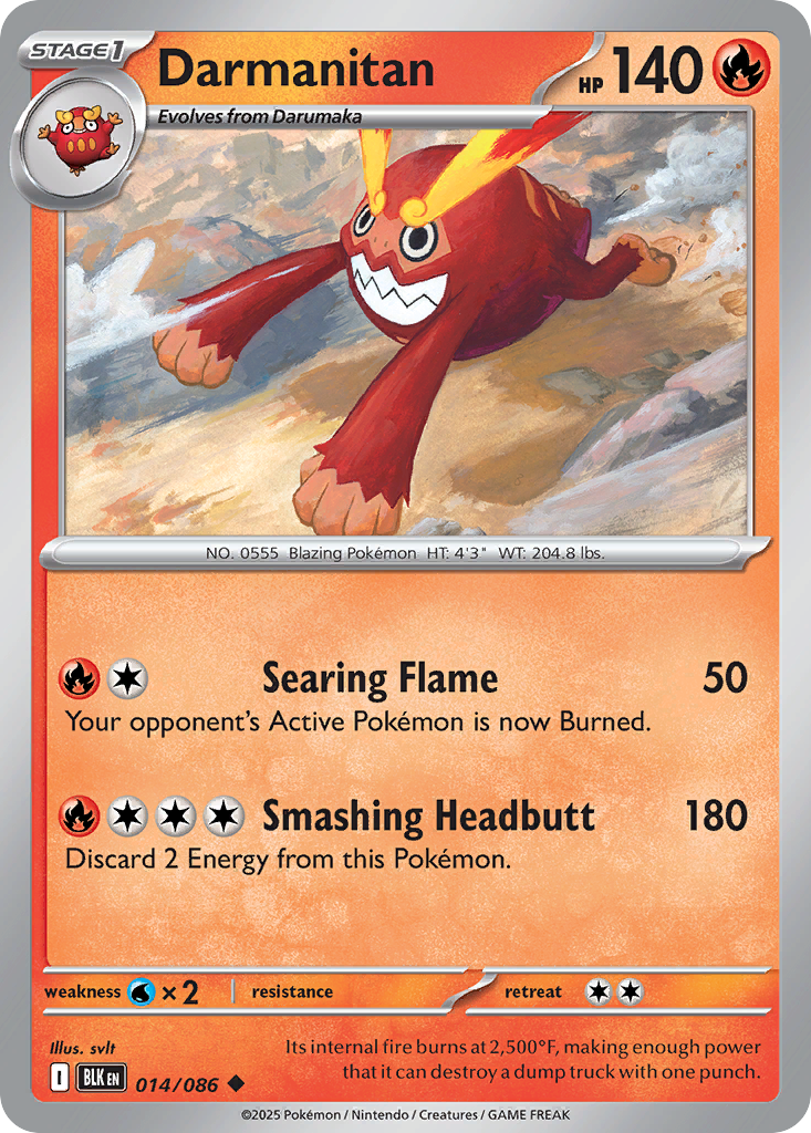 Darmanitan (Reverse Holo) 14/86