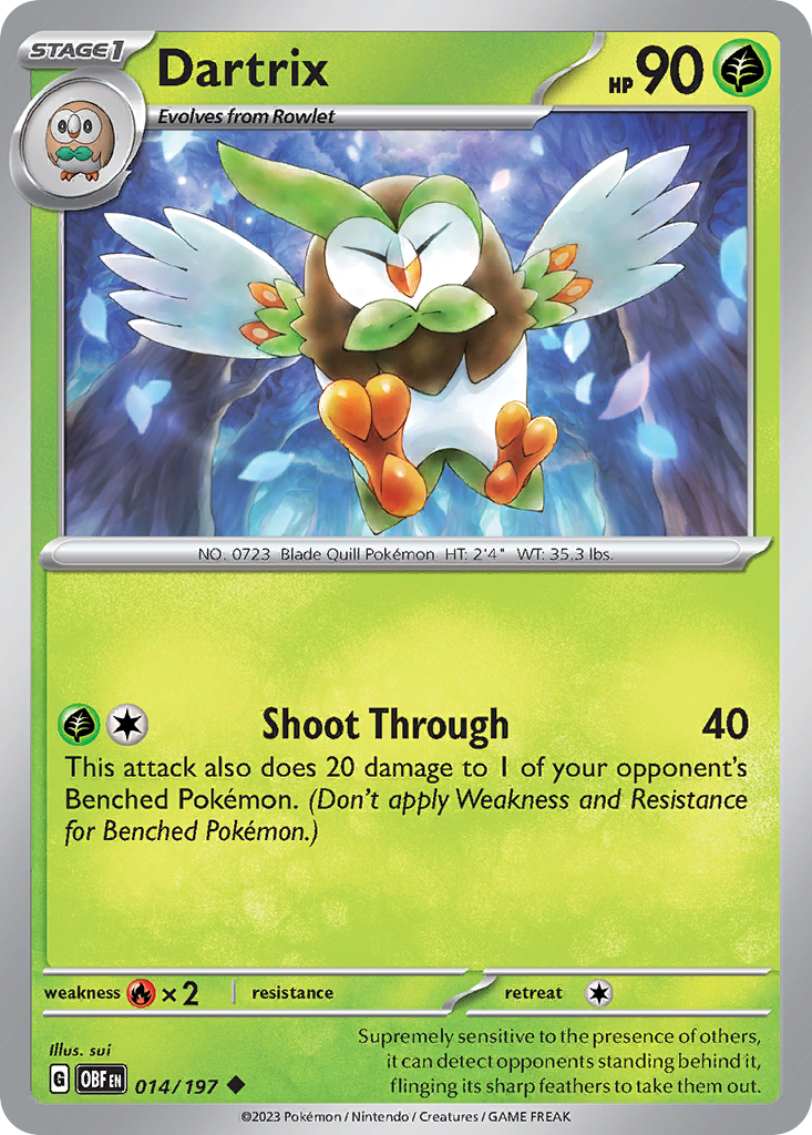 Dartrix (Reverse Holo) 014/197