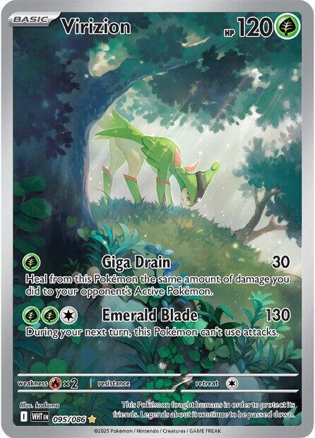 095/086 - White Flare - Virizion (Illustration Rare)