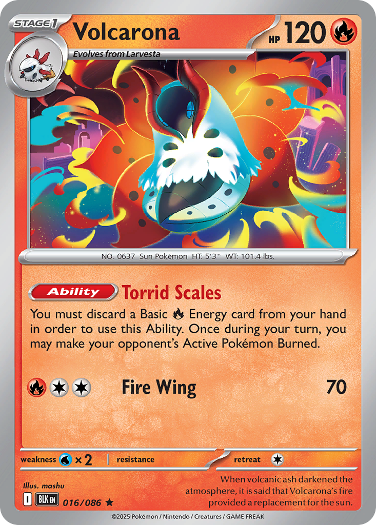 Volcarona (Holo) 16/86