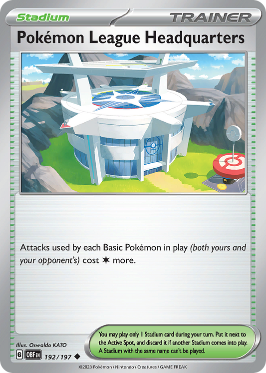Pokémon League Headquarters (Reverse Holo) 192/197
