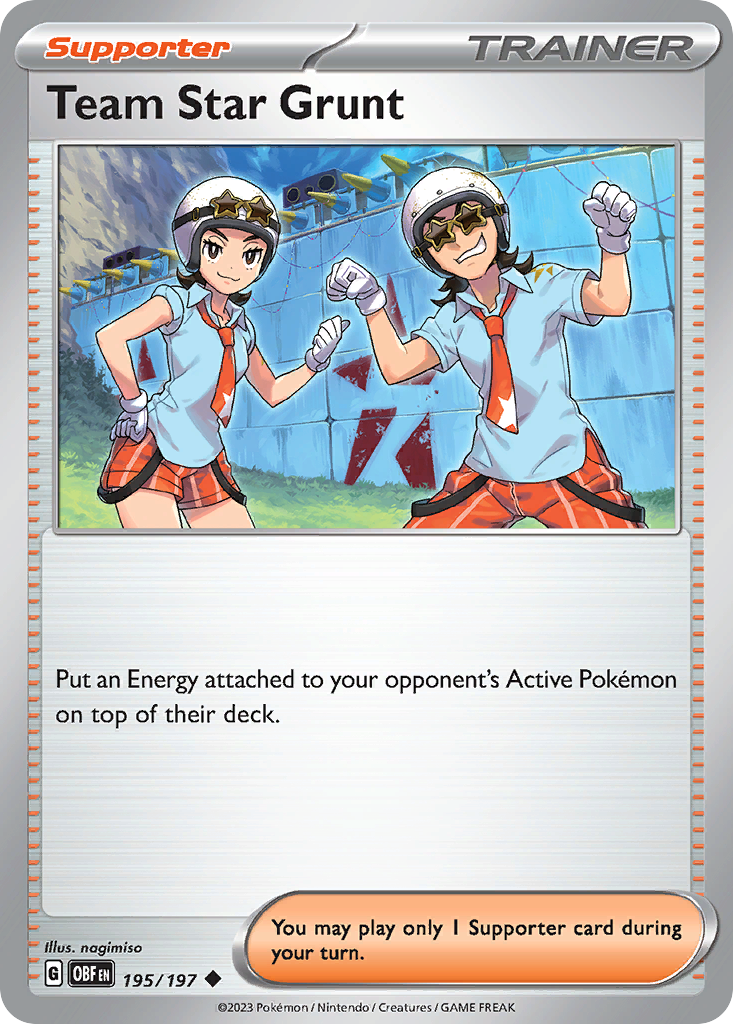 Team Star Grunt (Reverse Holo) 195/197