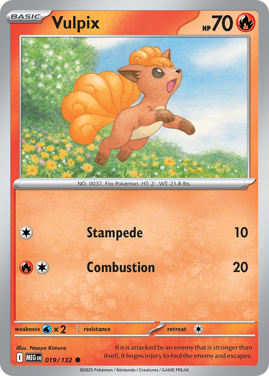 Vulpix (Reverse Holo) 019/132