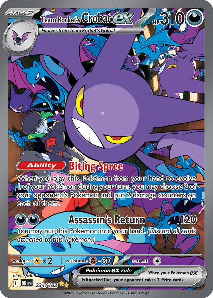 Team Rocket's Crobat ex 234/182
