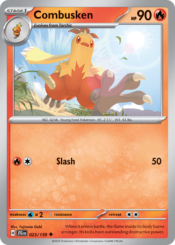 Combusken (Reverse Holo) 023/159