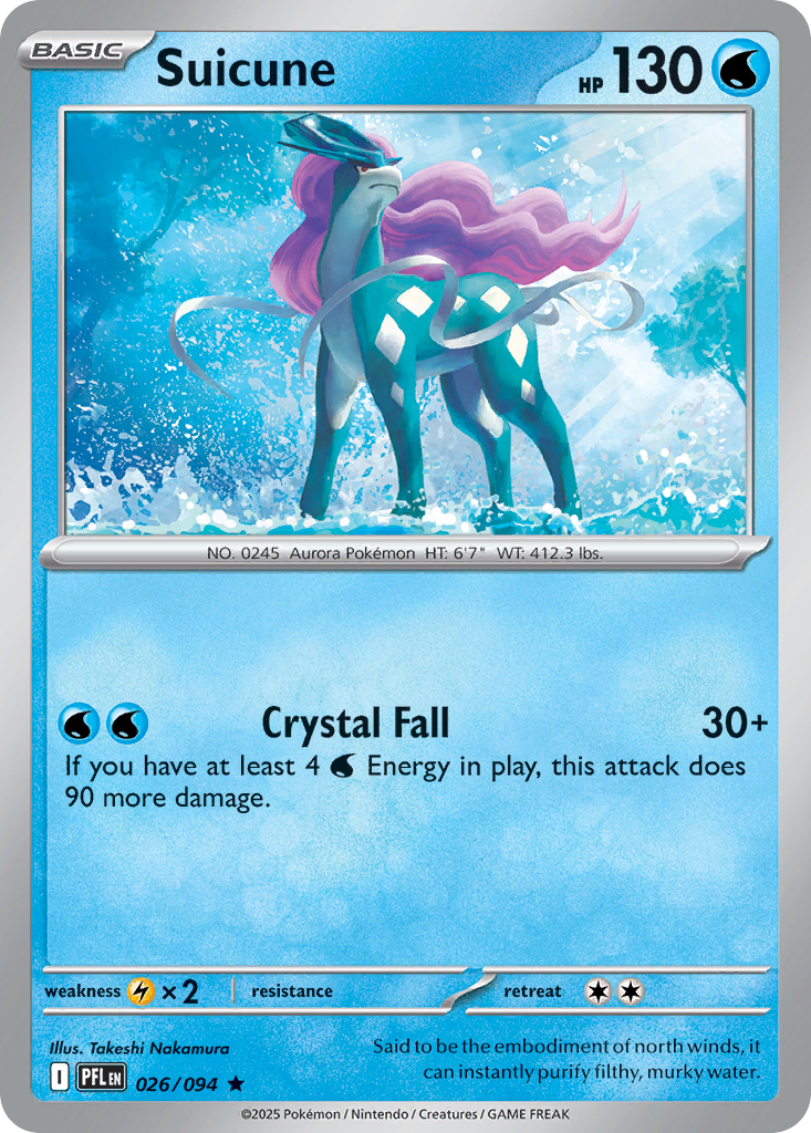 Suicune (Reverse Holo) 26/94