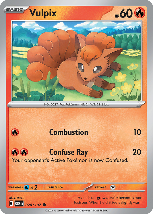 Vulpix (Reverse Holo) 028/197