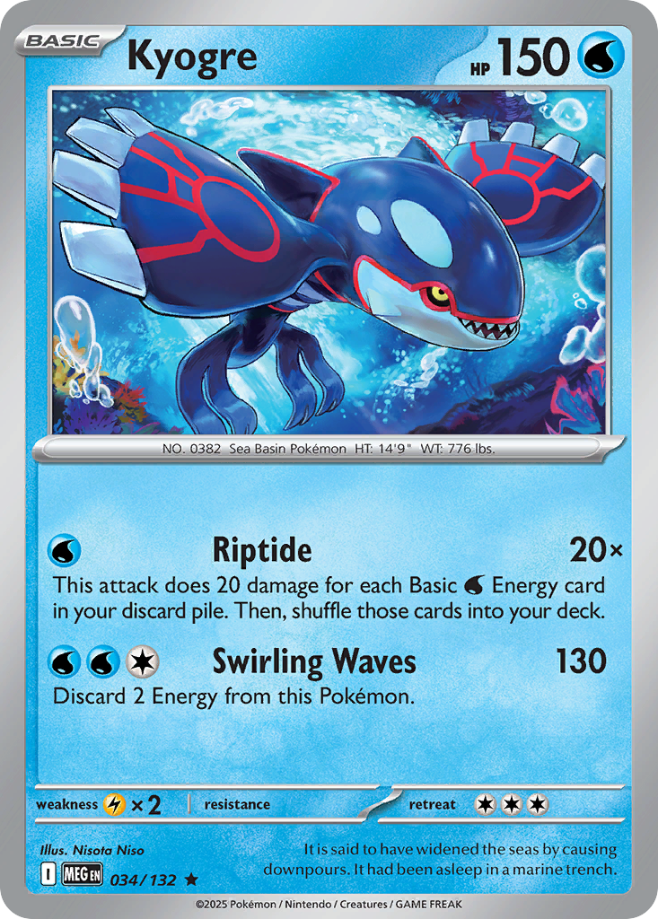 Kyogre (Holo) 034/132