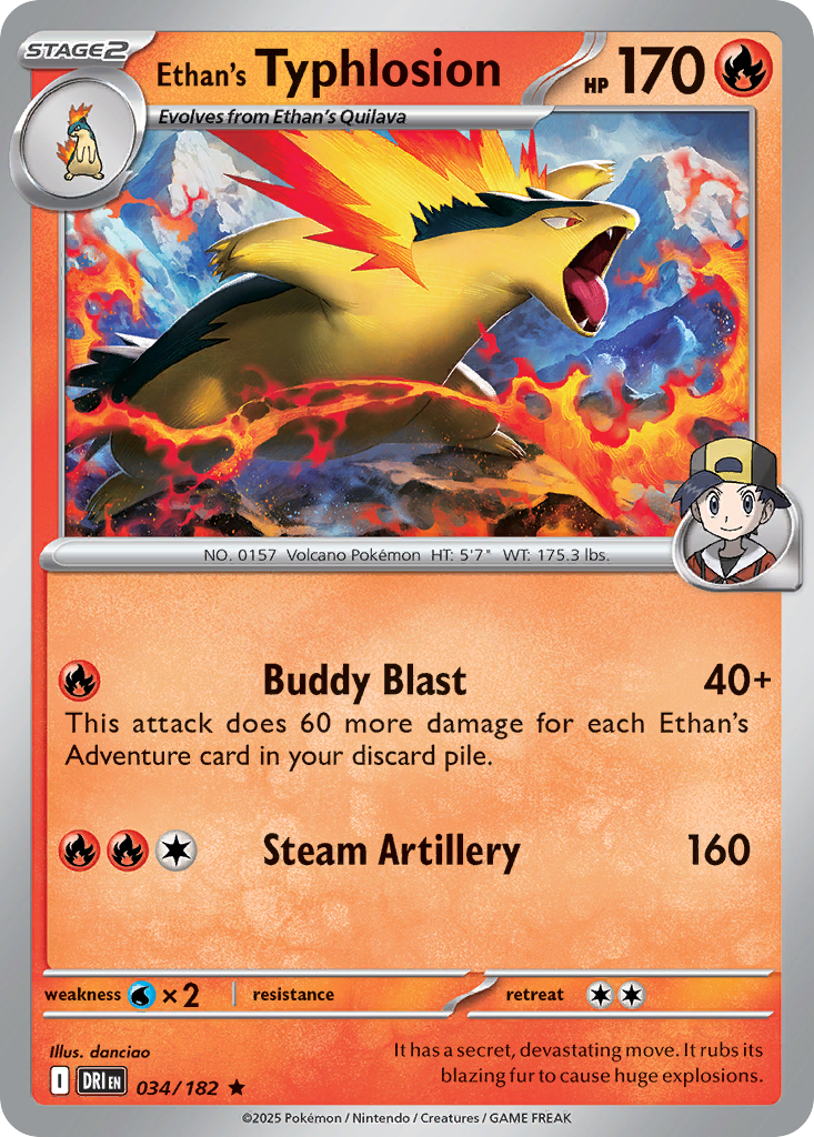 Ethan's Typhlosion (Holo) 034/182