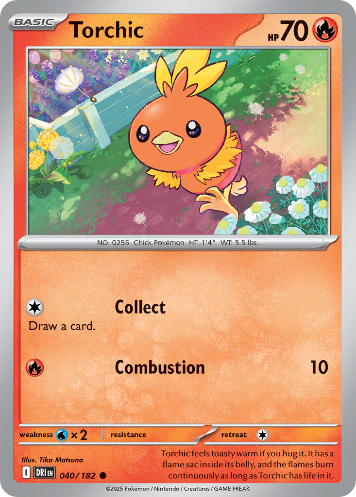 Torchic (Reverse Holo) 040/182