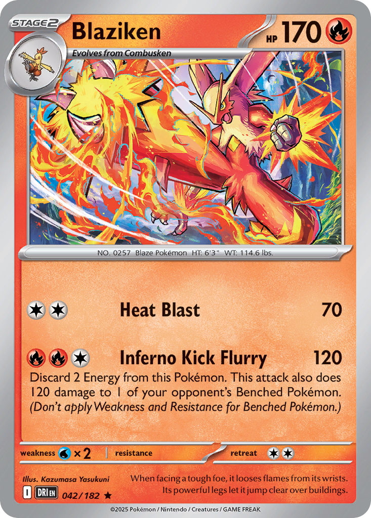 Blaziken (Reverse Holo) 042/182