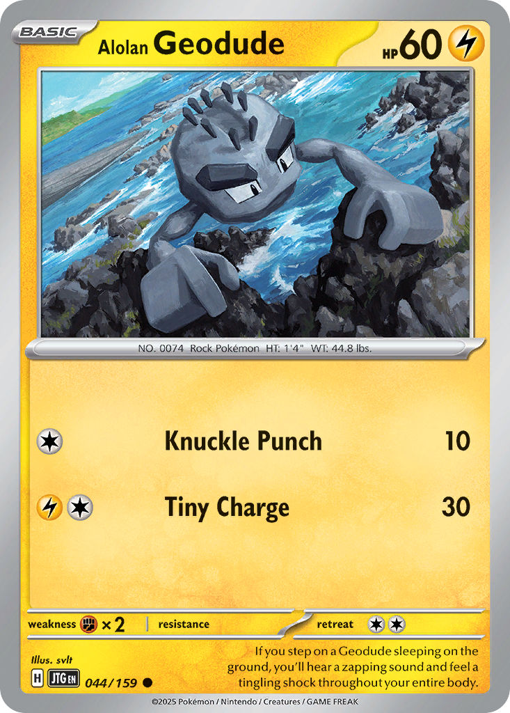 Alolan Geodude (Reverse Holo) 044/159