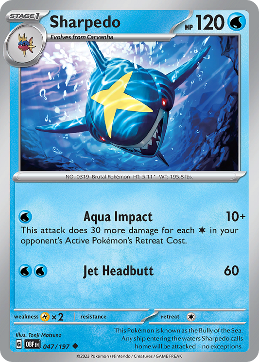 Sharpedo (Reverse Holo) 047/197