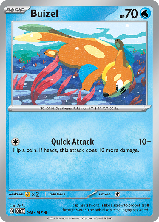 Buizel (Reverse Holo) 048/197