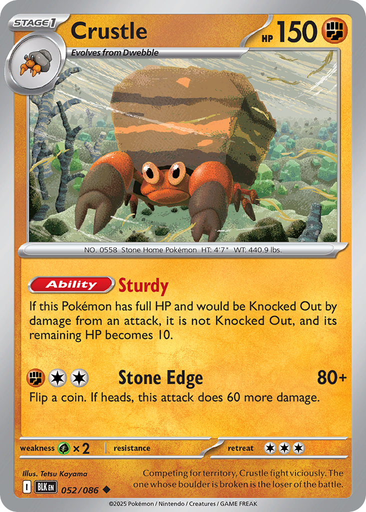 Crustle (Reverse Holo) 52/86