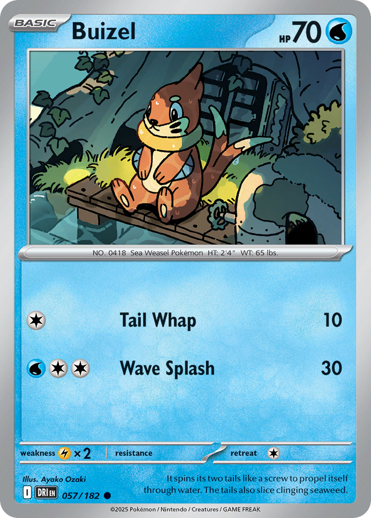 Buizel (Reverse Holo) 057/182