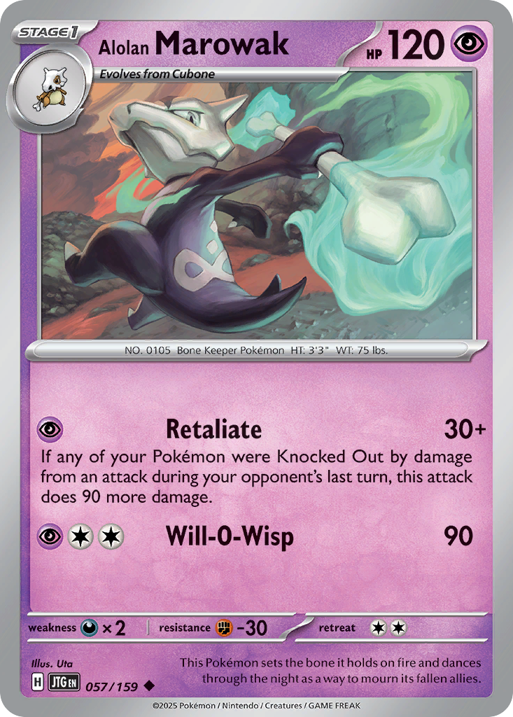 Alolan Marowak (Reverse Holo) 057/159