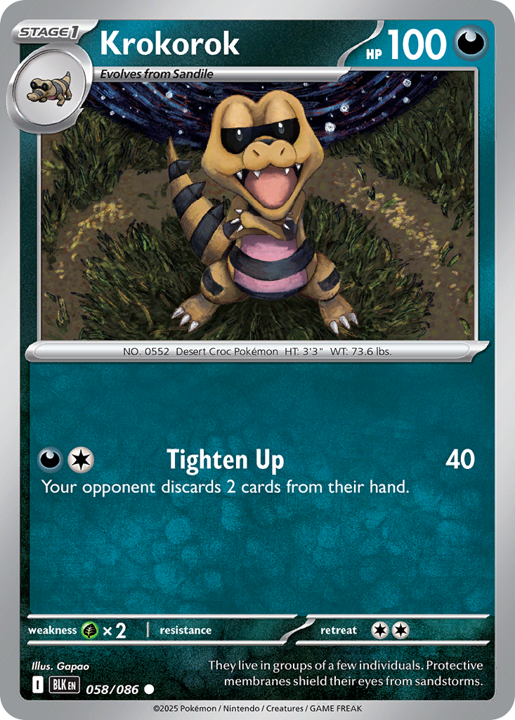 Krokorok (Reverse Holo) 58/86