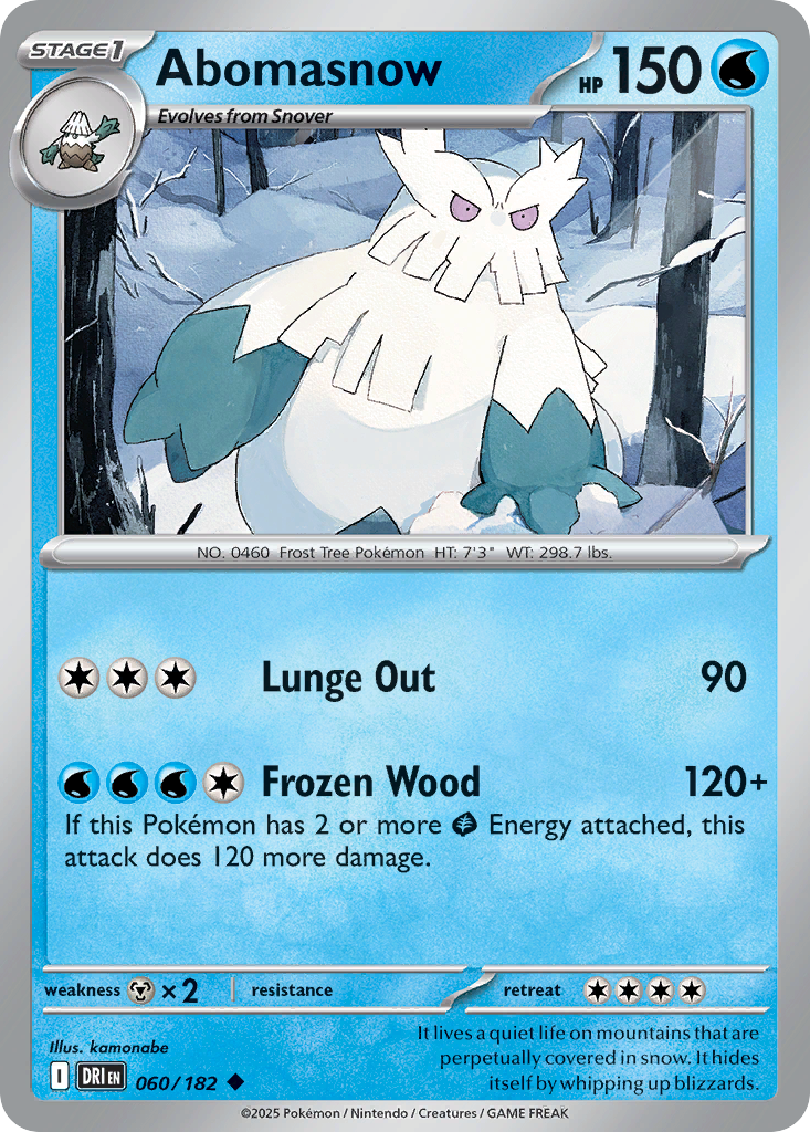 Abomasnow (Reverse Holo) 060/182