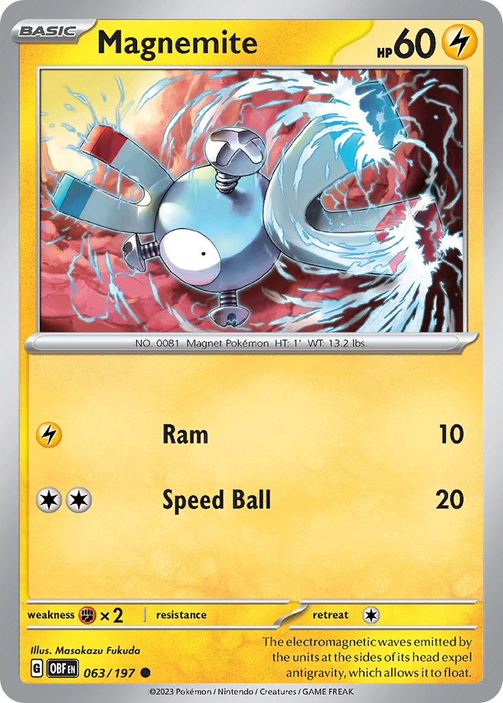 Magnemite (Reverse Holo) 063/197