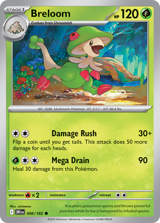 Breloom (Reverse Holo) 006/182