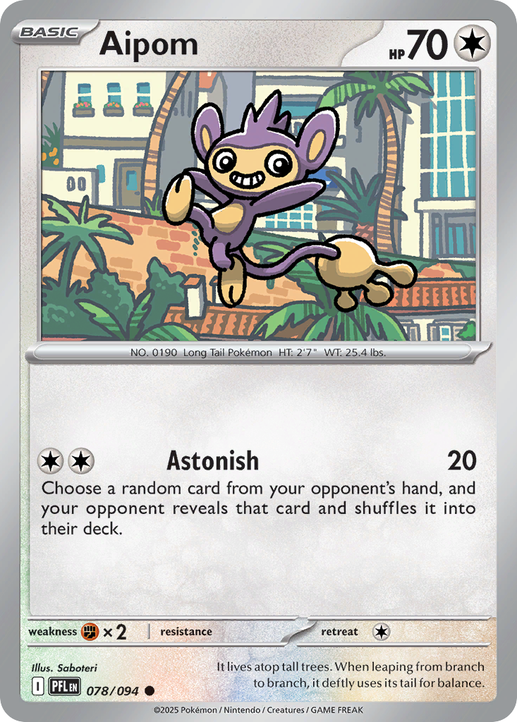 Aipom (Reverse Holo) 78/94
