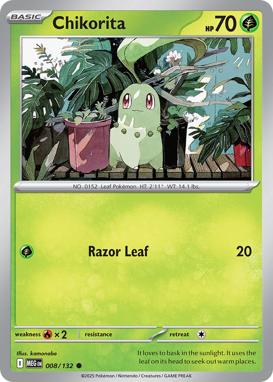 Chikorita (Reverse Holo) 008/132