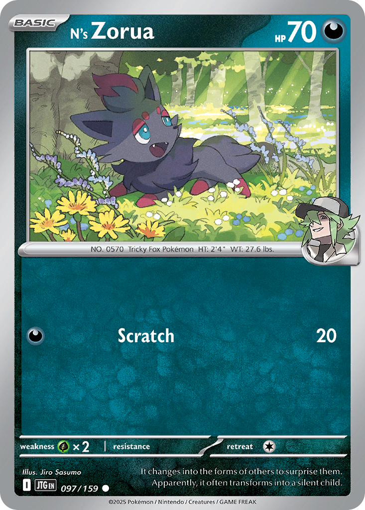 N's Zorua (Reverse Holo) 097/159