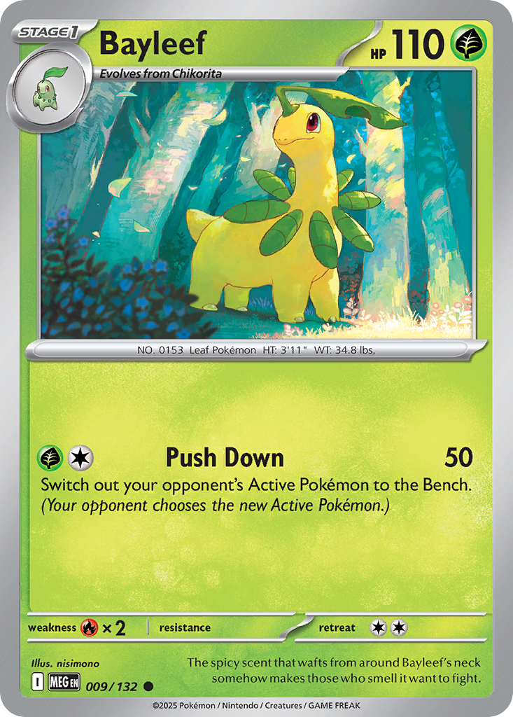 Bayleef (Reverse Holo) 009/132