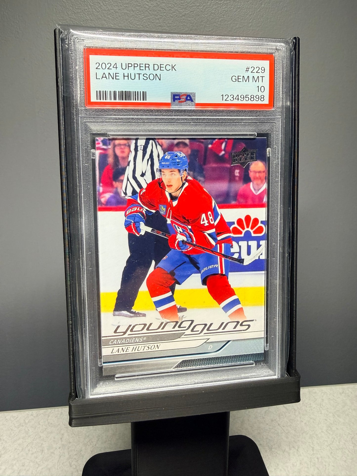 2024 UPPER DECK #229 LANE HUTSON YOUNG GUNS RC ROOKIE PSA 10