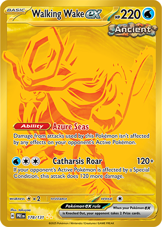 178/131 - Prismatic Evolutions - Walking Wake (Hyper Rare)