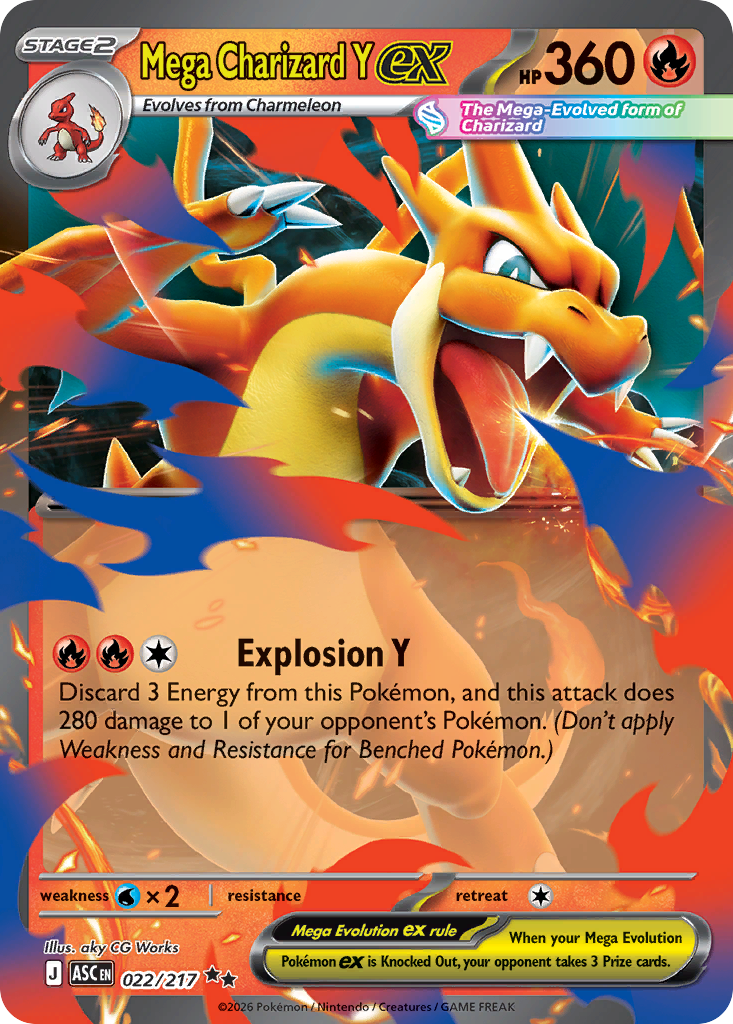 022 Mega Charizard Y ex - Ascended Heroes | Pokémon TCG