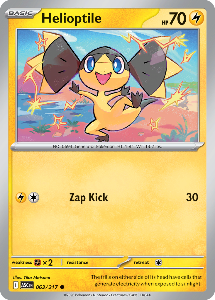 063 Helioptile - Ascended Heroes | Pokémon TCG
