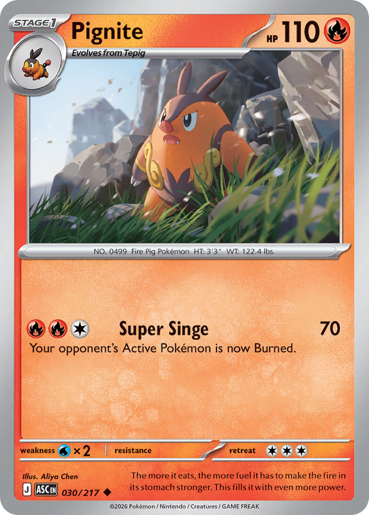 030 Pignite - Ascended Heroes | Pokémon TCG