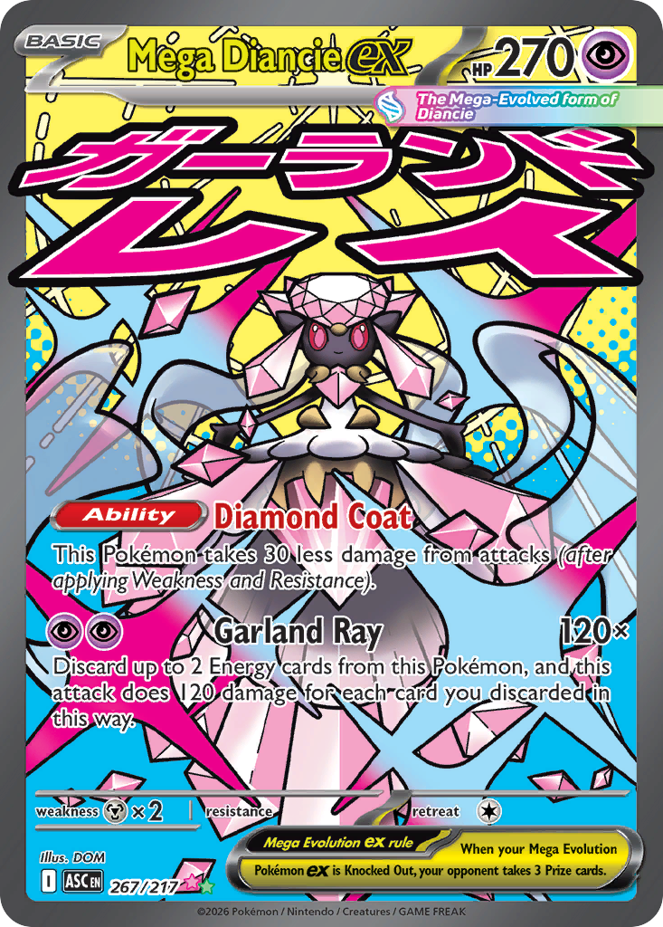 267 Mega Diancie ex - Ascended Heroes | Pokémon TCG