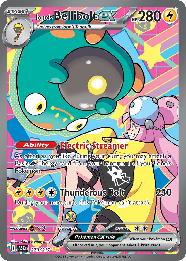 279 Iono's Bellibolt Ex - Ascended Heroes | Pokémon TCG
