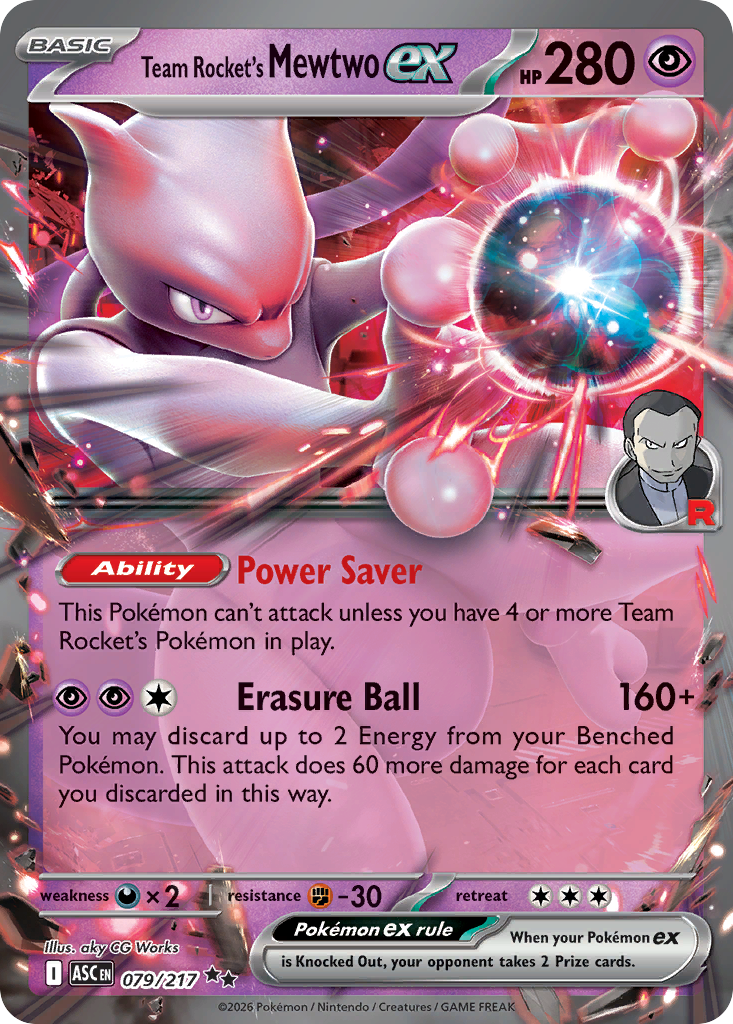079 Team Rocket's Mewtwo ex - Ascended Heroes | Pokémon TCG