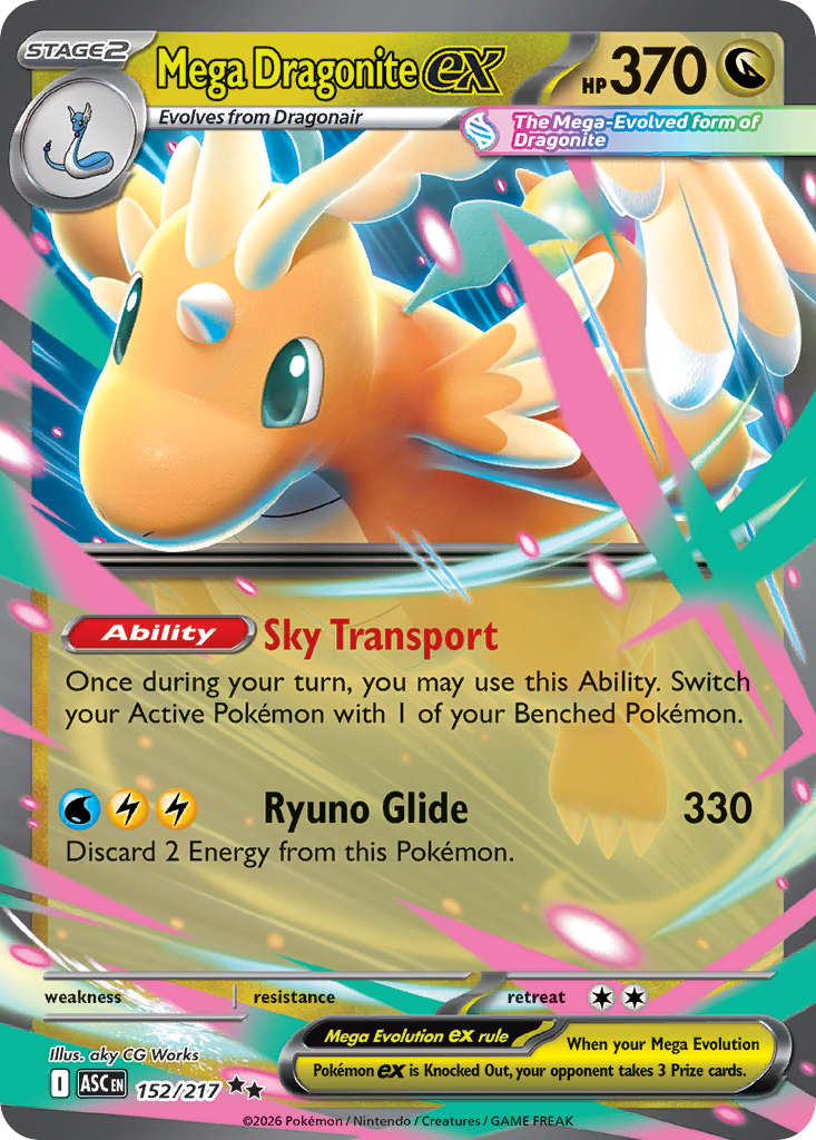 152 Mega Dragonite ex - Ascended Heroes | Pokémon TCG