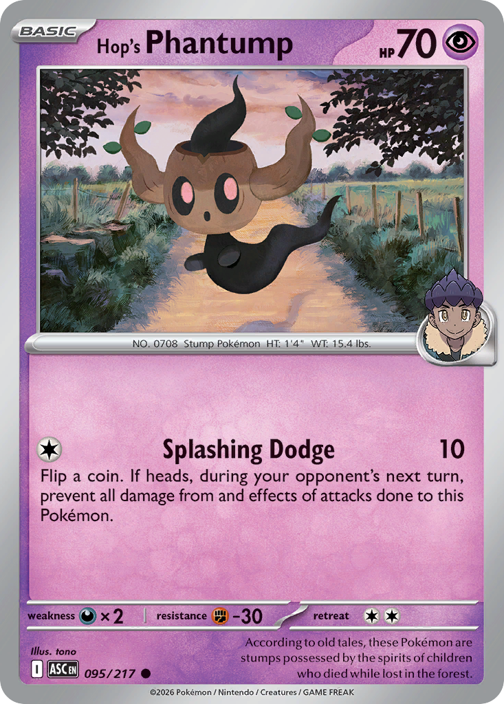 095 Hop's Phantump - Ascended Heroes | Pokémon TCG