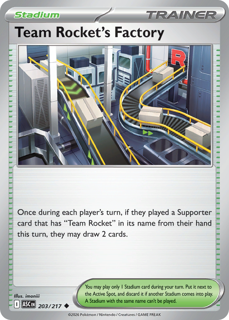 203 Team Rocket's Factory - Ascended Heroes | Pokémon TCG