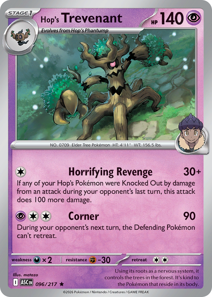 096 Hop's Trevenant - Ascended Heroes | Pokémon TCG