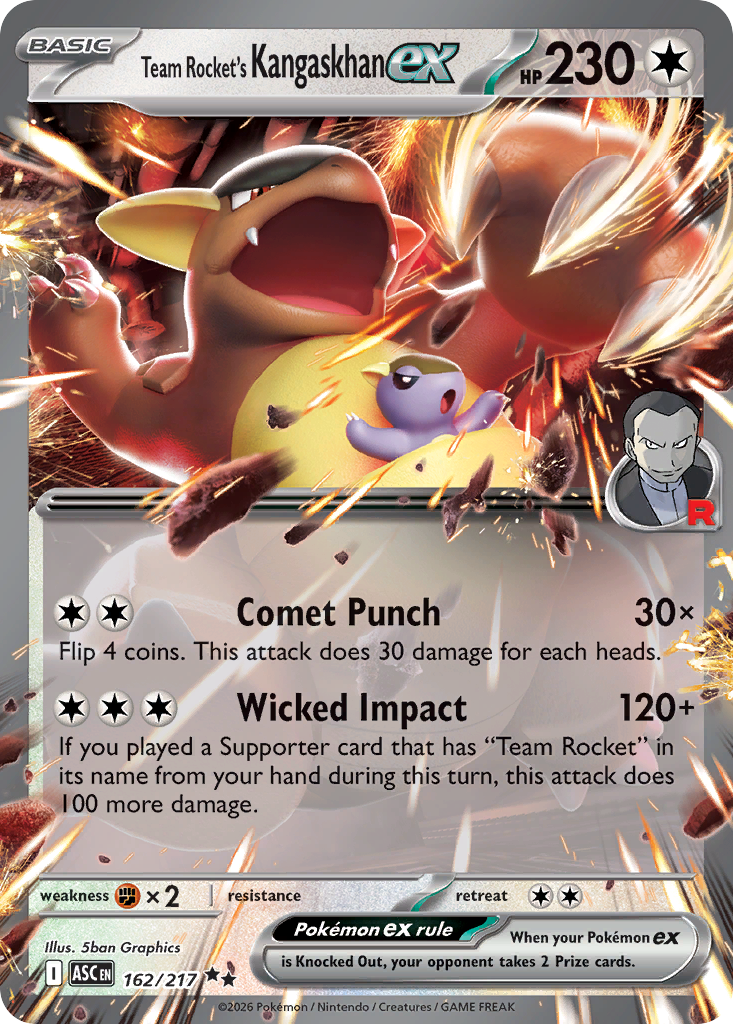 162 Team Rocket's Kangaskhan ex - Ascended Heroes | Pokémon TCG