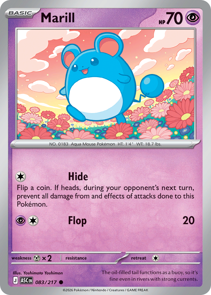 083 Marill - Ascended Heroes | Pokémon TCG