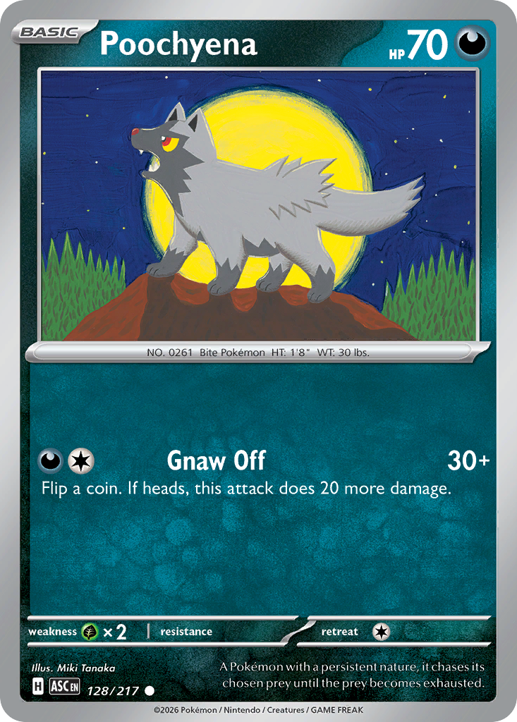 128 Poochyena - Ascended Heroes | Pokémon TCG