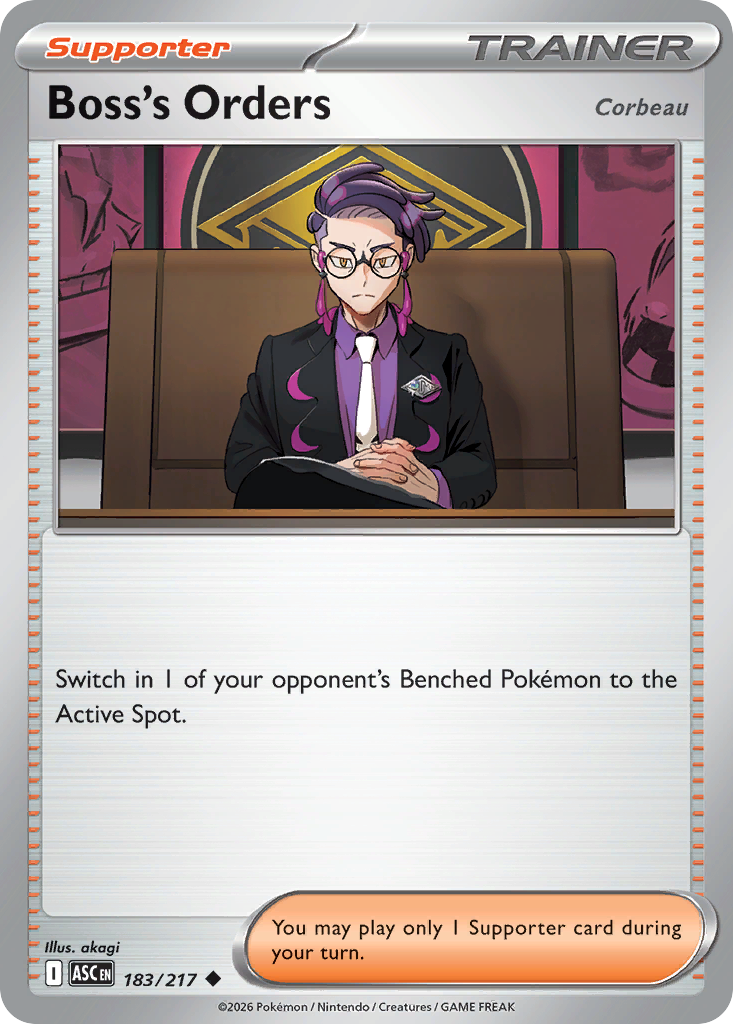 183 Boss's Orders: Corbeau - Ascended Heroes | Pokémon TCG