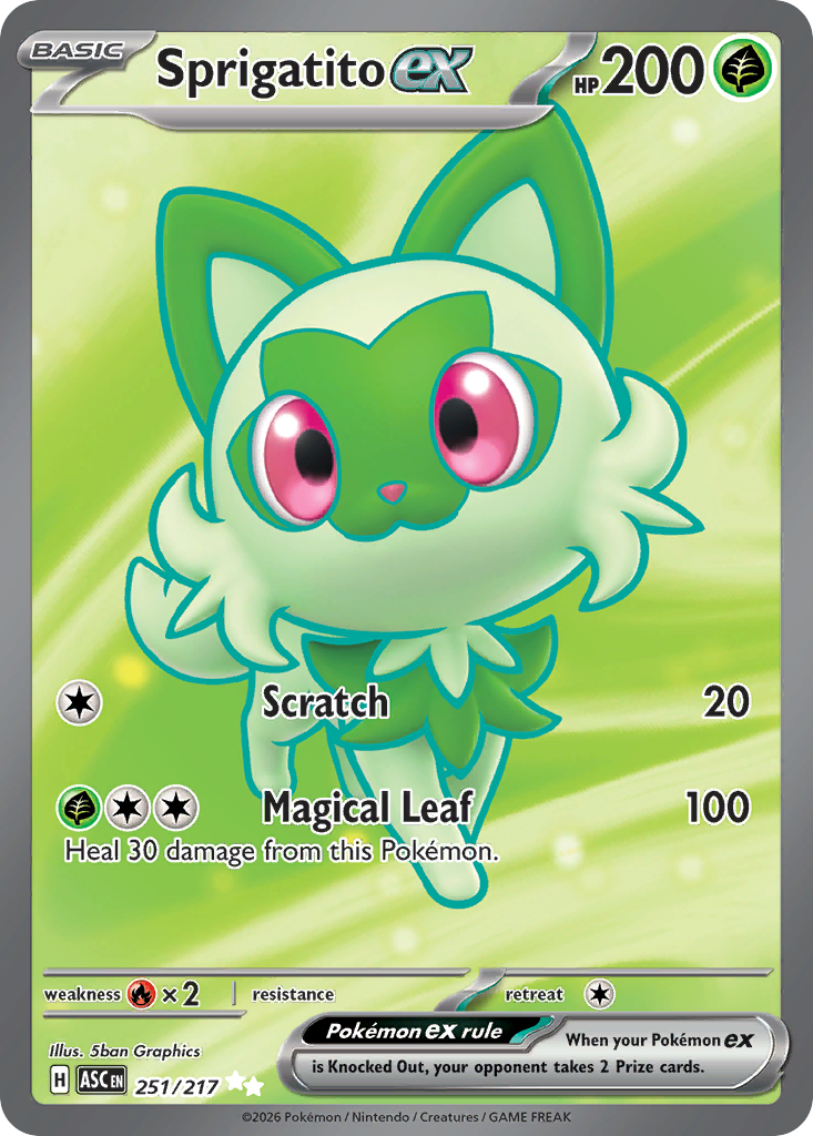 251 Sprigatito ex - Ascended Heroes | Pokémon TCG