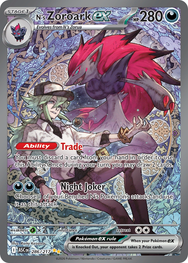 286 N's Zoroark ex - Ascended Heroes | Pokémon TCG