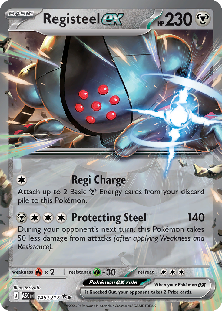 145 Registeel ex - Ascended Heroes | Pokémon TCG